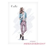 Füzet sima STREET A/4 54 lapos Cute