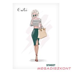 Füzet sima STREET A/5 54 lapos Cute