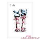 Füzet sima STREET A/5 54 lapos Cute