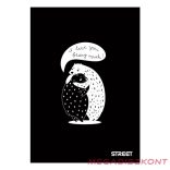 Füzet sima STREET A/4 54 lapos Black&White