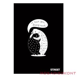 Füzet sima STREET A/4 54 lapos Black&White