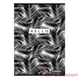 Füzet sima STREET A/5 54 lapos Black&White