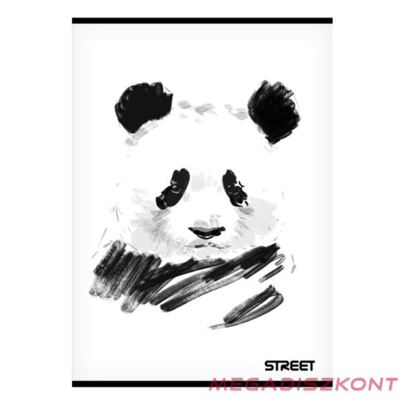 Füzet sima STREET A/5 54 lapos Black&White