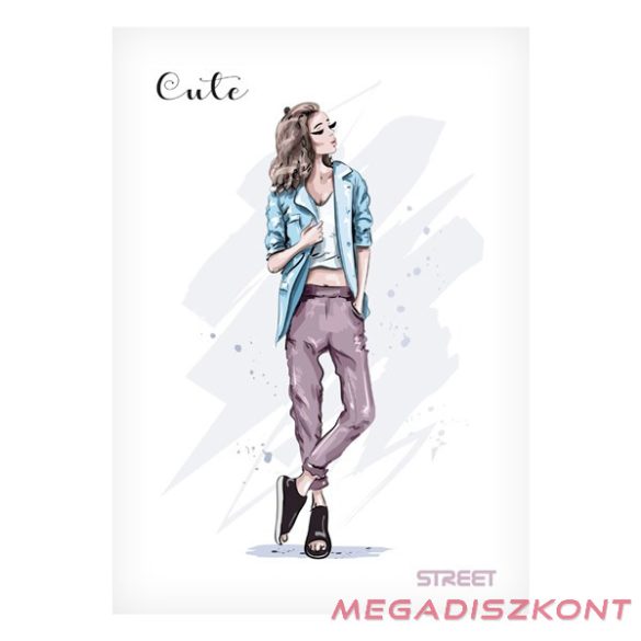 Füzet vonalas STREET A/5 54 lapos Cute