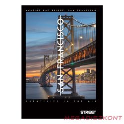 Füzet vonalas STREET A/5 50 lapos Bridges