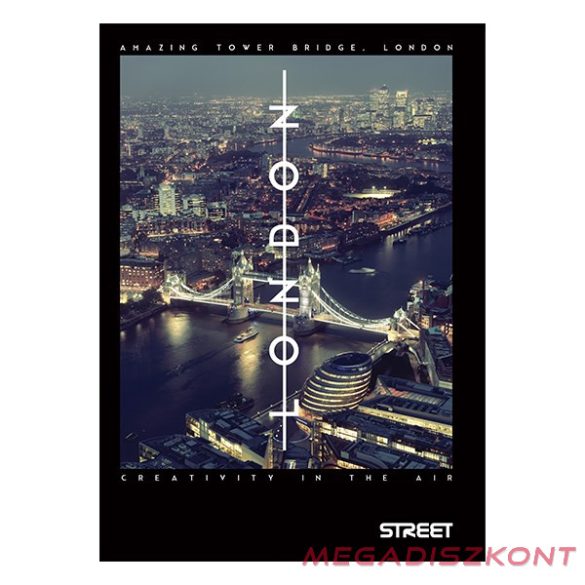 Füzet vonalas STREET A/5 50 lapos Bridges