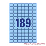 Etikett AVERY L6048-20 25,4x10 mm univerzális visszaszedhető kék 20 íves