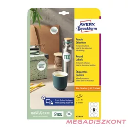 Etikett AVERY L6228-10  69 mm univerzális kör 10 lapos