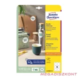 Etikett AVERY L6229REV-10  80mm univerzális kör visszaszedhető 10 íves