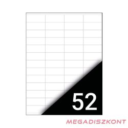   Etikett FORTUNA 52,5x21,2mm univerzális 5200 címke/doboz 100 ív/doboz