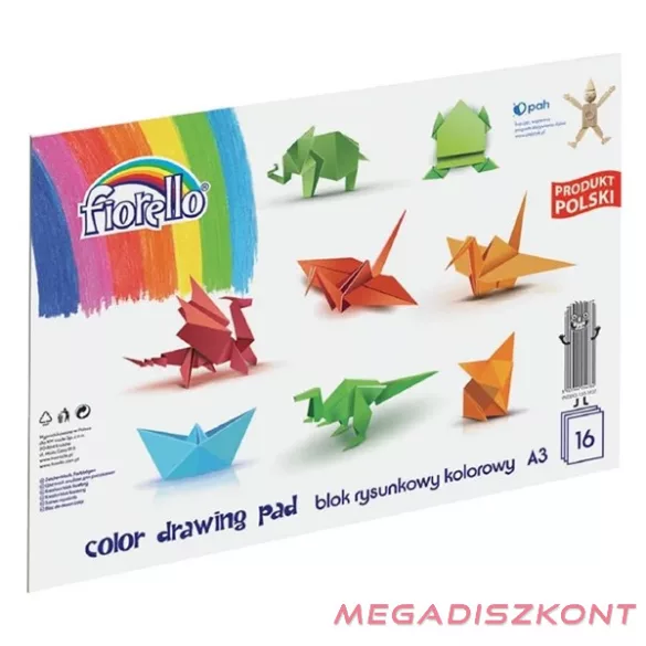 Rajztömb színes FIORELLO A/3 16 ív/tömb