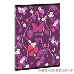   Füzet ARS UNA A/5 40 lapos extra kapcsos sima bloom papillon