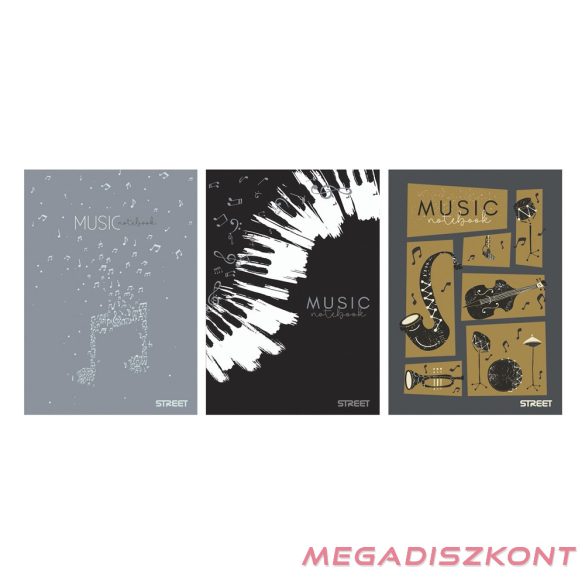 Hangjegyfüzet STREET A/4 32 lapos