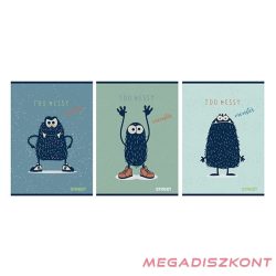 Füzet sima STREET A/5 54 lapos Monsters