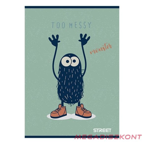 Füzet sima STREET A/5 54 lapos Monsters