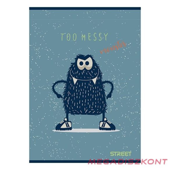 Füzet sima STREET A/5 54 lapos Monsters