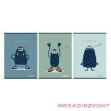 Füzet vonalas STREET A/5 54 lapos Monsters