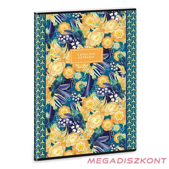 Füzet kockás ARS UNA A/4 40 lapos Extra kapcsos Catalina Estrada Parrot Tropical