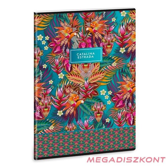 Füzet kockás ARS UNA A/4 40 lapos Extra kapcsos Catalina Estrada Guaviare Blue