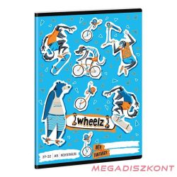 Füzet kockás ARS UNA A/5 32 lapos 27-32 Wheelz