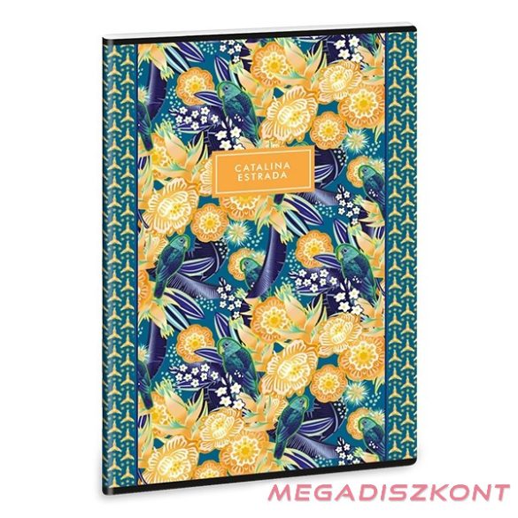 Füzet sima ARS UNA A/4 40 lapos Extra kapcsos Catalina Estrada Parrot Tropical
