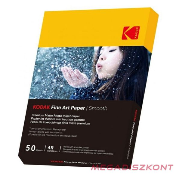 Fotópapír KODAK Fine Art Smooth 10x15 cm 230 g 50 lapos