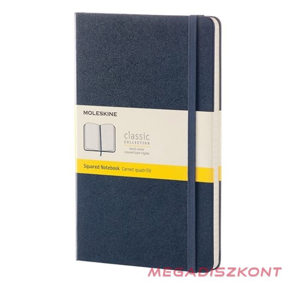 Notesz kockás MOLESKINE QP061B20 "L" keményfedeles zafírkék