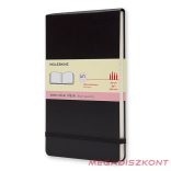 Notesz sima MOLESKINE ARTMM804 "L" fekvő keményfedeles watercolour fekete