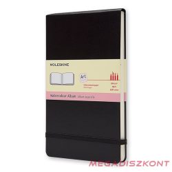   Notesz sima MOLESKINE ARTMM804 "L" fekvő keményfedeles watercolour fekete