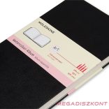 Notesz sima MOLESKINE ARTMM804 "L" fekvő keményfedeles watercolour fekete