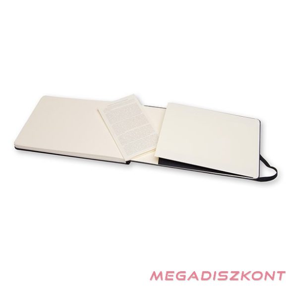 Notesz sima MOLESKINE ARTMM804 "L" fekvő keményfedeles watercolour fekete
