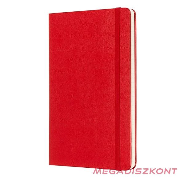 Notesz vonalas MOLESKINE QP060R "L" keményfedeles piros