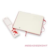 Notesz vonalas MOLESKINE QP060R "L" keményfedeles piros