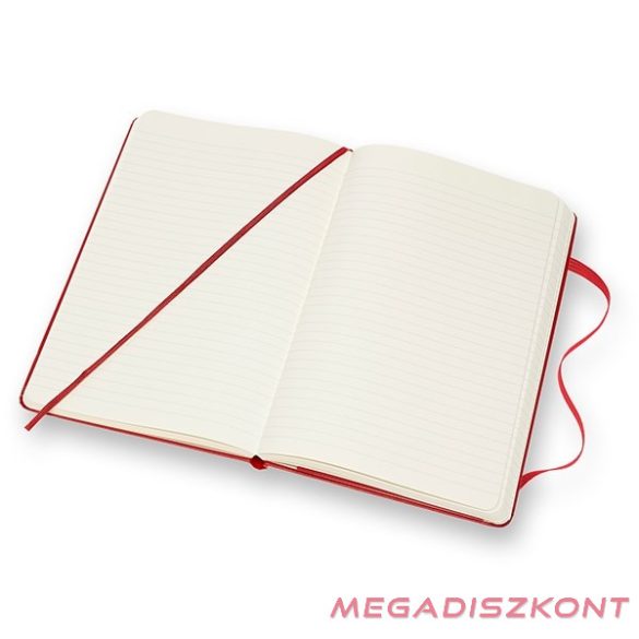 Notesz vonalas MOLESKINE QP060R "L" keményfedeles piros