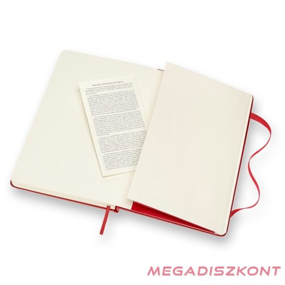 Notesz vonalas MOLESKINE QP060R "L" keményfedeles piros