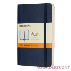   Notesz vonalas MOLESKINE QP611B20 "P" puhafedeles zafirkék