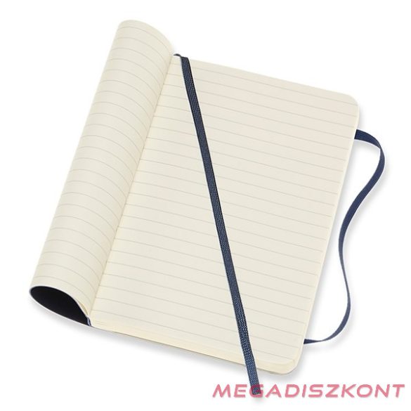 Notesz vonalas MOLESKINE QP611B20 "P" puhafedeles zafirkék