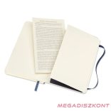 Notesz vonalas MOLESKINE QP611B20 "P" puhafedeles zafirkék