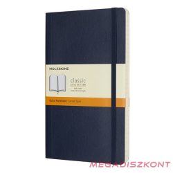   Notesz vonalas MOLESKINE QP616B20 "L" puhafedeles zafirkék
