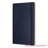 Notesz vonalas MOLESKINE QP616B20 "L" puhafedeles zafirkék