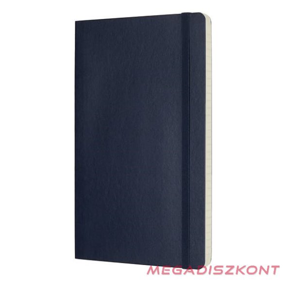 Notesz vonalas MOLESKINE QP616B20 "L" puhafedeles zafirkék