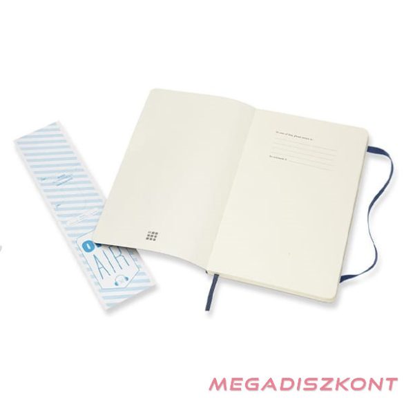 Notesz vonalas MOLESKINE QP616B20 "L" puhafedeles zafirkék