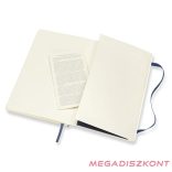 Notesz vonalas MOLESKINE QP616B20 "L" puhafedeles zafirkék
