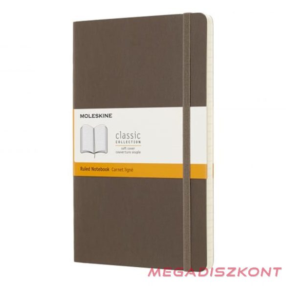 Notesz vonalas MOLESKINE QP616P14 "L" puhafedeles föld barna
