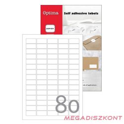   Etikett OPTIMA 32122 35,6x16,9mm 8000 címke/doboz 100 ív/doboz