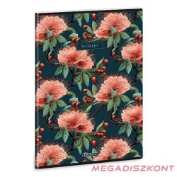  Füzet kockás ARS UNA A/4 40 lapos Extra kapcsos Flowery Green