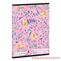 Füzet ARS UNA A/5 32 lapos kockás 27-32 Fleur