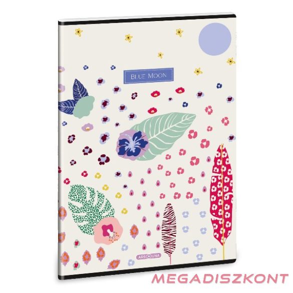 Füzet sima ARS UNA A/4 40 lapos Extra kapcsos Cream Hibiscus