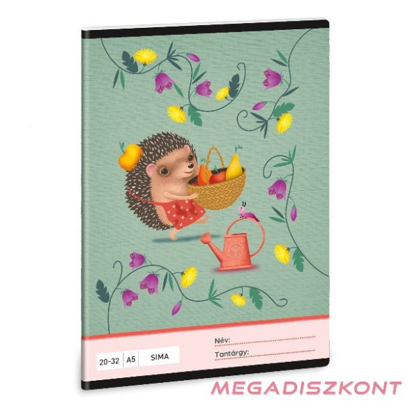 Füzet sima ARS UNA A/5 32 lapos 20-32 Apple Pie