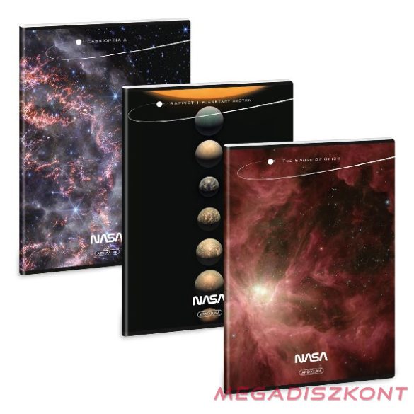 Füzet vonalas ARS UNA A/4 40 lapos Extra kapcsos Nasa-1 5373